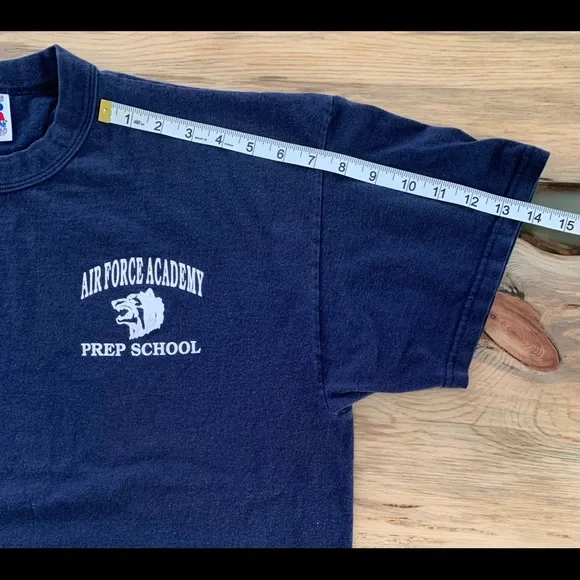 Vintage 90’s Russell Athletic Air Force Academy Prep School Tshirt - Picture 7 of 7